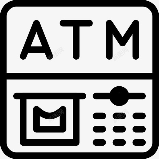 Atm商业金融直拨图标svg_新图网 https://ixintu.com Atm 商业金融 直拨