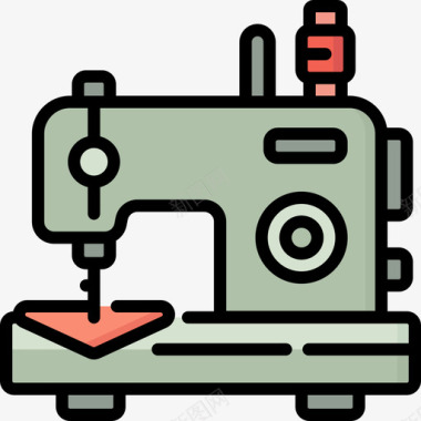 缝纫机缝纫13线颜色图标图标
