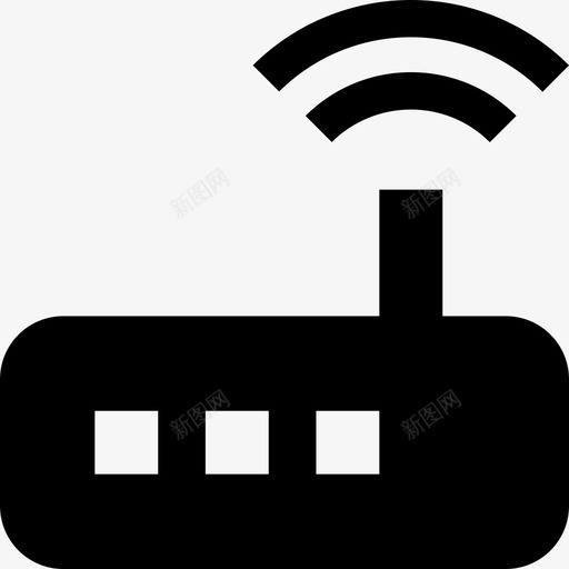 路由器硬件3单色图标svg_新图网 https://ixintu.com 单色 硬件3 路由器