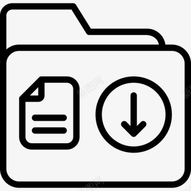 文件夹存档业务图标图标