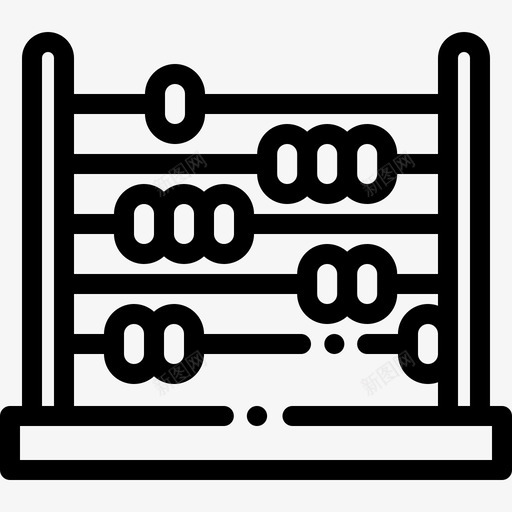 算盘学院7直线图标svg_新图网 https://ixintu.com 学院7 直线 算盘