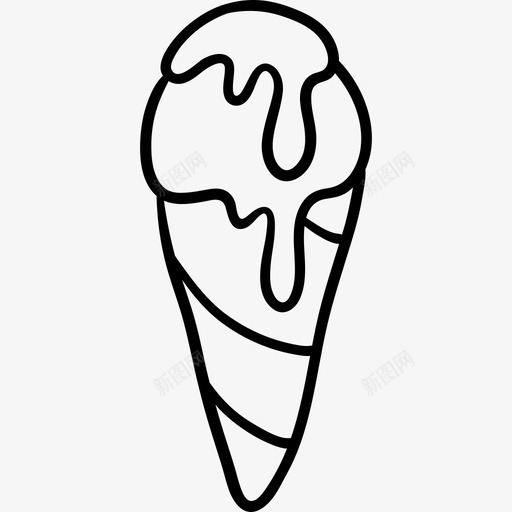 冰淇淋酒店服务6黑色图标svg_新图网 https://ixintu.com 冰淇淋 酒店服务6 黑色