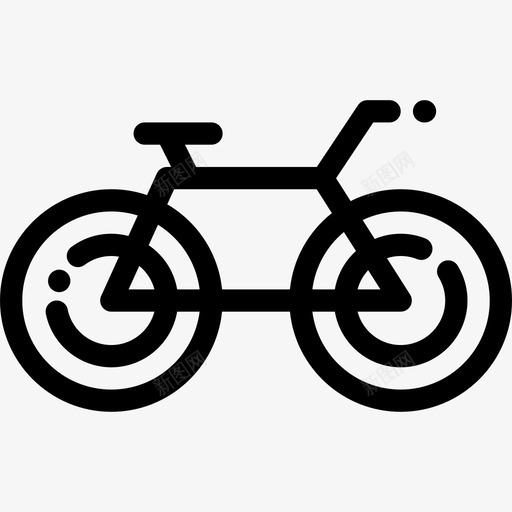 自行车野营26直线型图标svg_新图网 https://ixintu.com 直线型 自行车 野营26