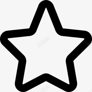 星星基本要素4轮廓图标图标