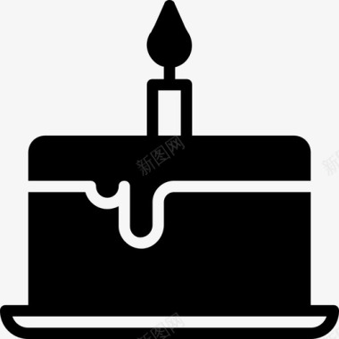生日蛋糕派对29填充图标图标