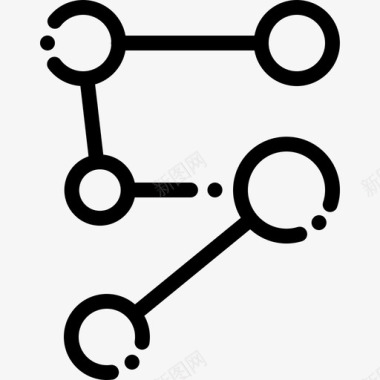 分子研究科学5线性图标图标