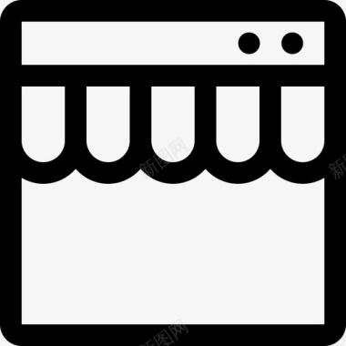 网上商店电子商务26线性图标图标