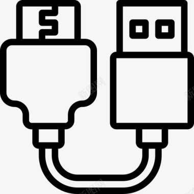 Hdmi2线性电缆连接器图标图标