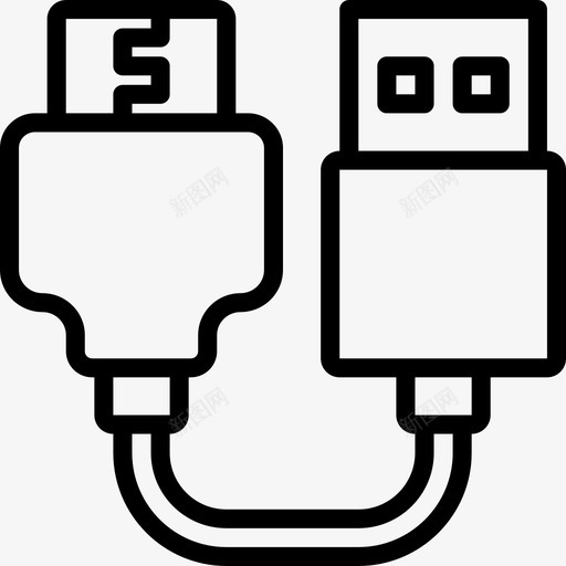 Hdmi2线性电缆连接器图标svg_新图网 https://ixintu.com 2线性电缆连接器 Hdmi