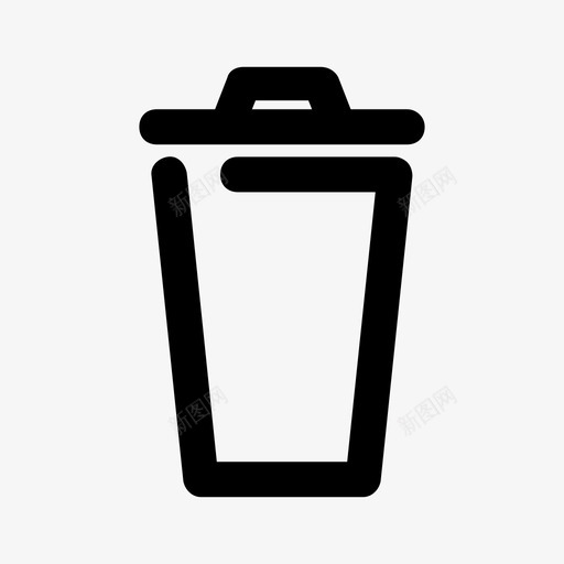 垃圾箱删除回收图标svg_新图网 https://ixintu.com 删除 回收 垃圾箱 垃圾邮件