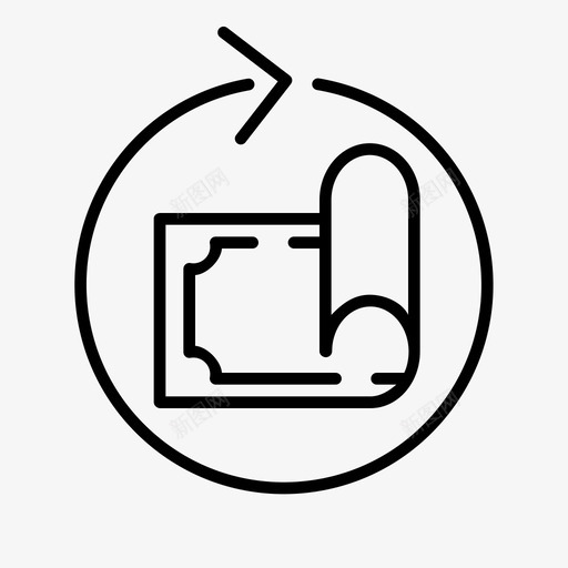 钞票银行数字图标svg_新图网 https://ixintu.com 数字 经济 贸易 退款 钞票 钞票图标 银行