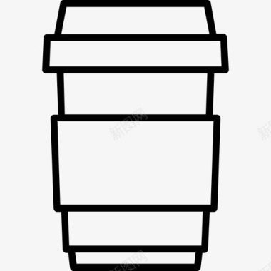 咖啡杯快餐4直系图标图标