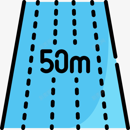 游泳池水上锦标赛线颜色图标svg_新图网 https://ixintu.com 水上锦标赛 游泳池 线颜色