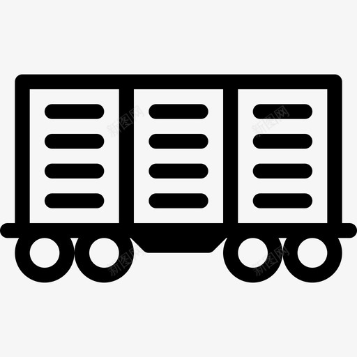铁路货运建筑业直线铁路图标svg_新图网 https://ixintu.com 建筑业 直线铁路 铁路货运