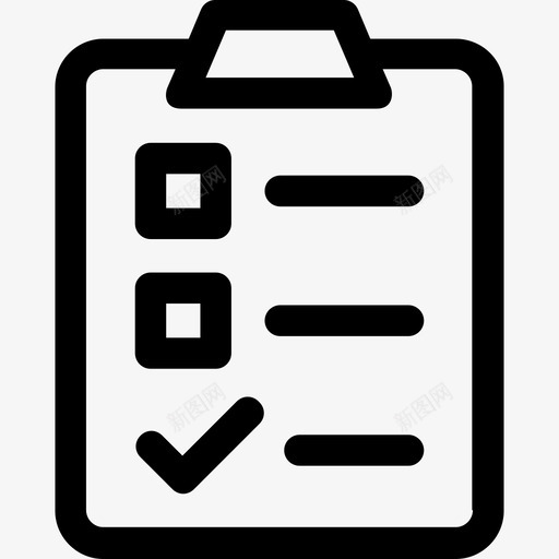 剪贴板科学技术2线性图标svg_新图网 https://ixintu.com 剪贴板 科学技术2 线性