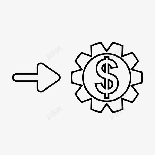 收入装备薪水图标svg_新图网 https://ixintu.com 业务 办公室 工作 技术 收入 薪水 装备