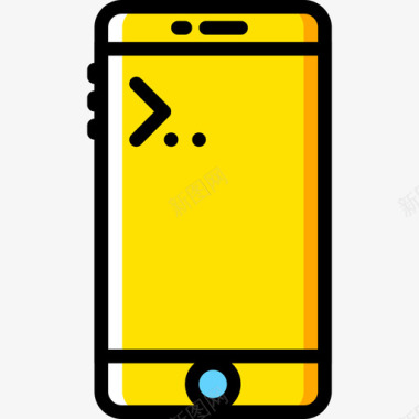 智能手机development25黄色图标图标
