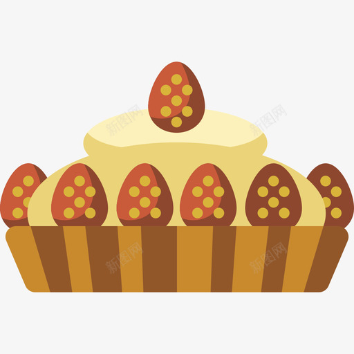 蛋糕食品甜点扁平图标svg_新图网 https://ixintu.com 扁平 蛋糕 食品甜点