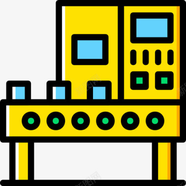 输送机工业8黄色图标图标