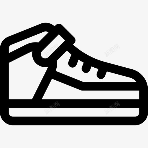 运动鞋嘻哈6直线型图标svg_新图网 https://ixintu.com 嘻哈6 直线型 运动鞋