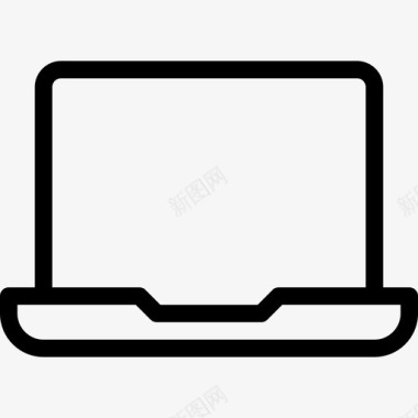 笔记本电脑台式电脑2台线性图标图标