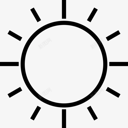 Sun用户界面24线性图标svg_新图网 https://ixintu.com Sun 用户界面24 线性