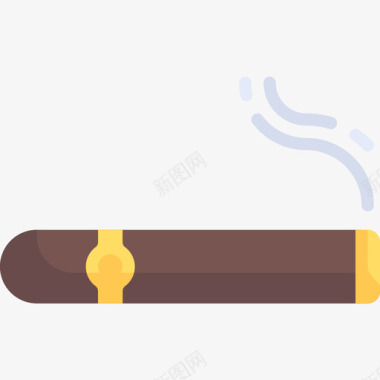 雪茄豪华店6扁平图标图标