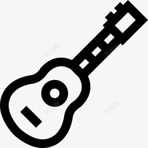 吉他娱乐6线性图标svg_新图网 https://ixintu.com 吉他 娱乐6 线性