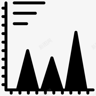 频率多边形分析仪表板图标图标
