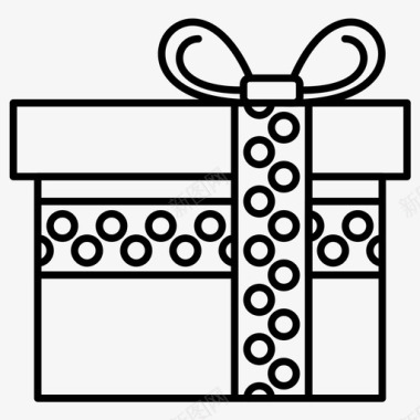礼品盒礼物万圣节图标集图标