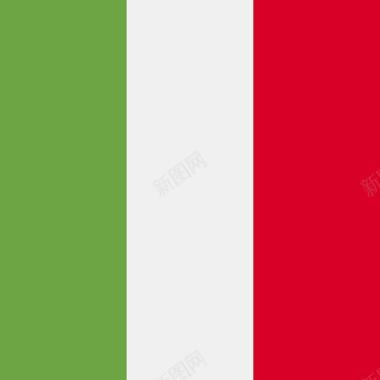 意大利方形国家简单的旗帜图标图标