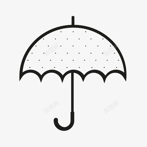 伞附件盖图标svg_新图网 https://ixintu.com 伞 保护 天气 打开 把手 水 盖 附件 雨