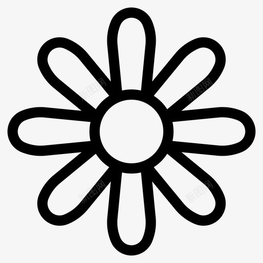 花花的图案自然图标svg_新图网 https://ixintu.com 自然 花 花的图案