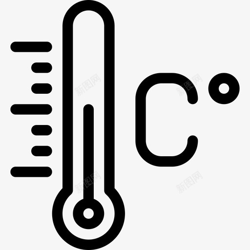 摄氏度62度天气线性图标svg_新图网 https://ixintu.com 62度天气 摄氏度 线性