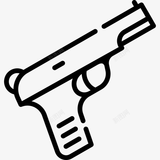枪犯罪调查5直系图标svg_新图网 https://ixintu.com 枪 犯罪调查5 直系