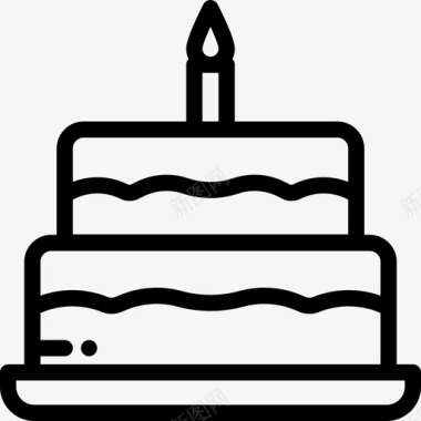生日蛋糕面包店13直系图标图标