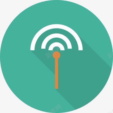 Wifi网络和通信2圆形图标图标