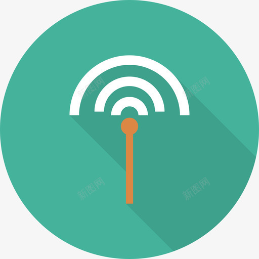 Wifi网络和通信2圆形图标svg_新图网 https://ixintu.com Wifi 圆形 网络和通信2