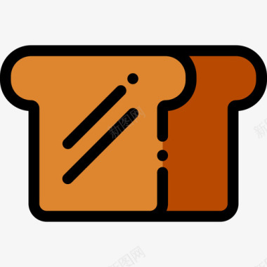 面包健康食品8正色图标图标