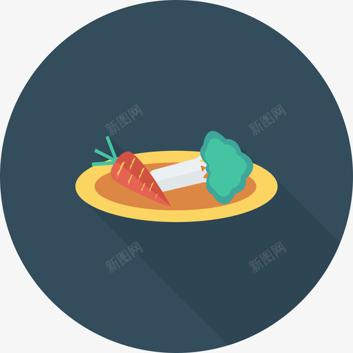 沙拉食品和饮料22圆形图标svg_新图网 https://ixintu.com 圆形 沙拉 食品和饮料22