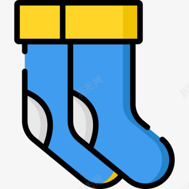 短袜skate7线性颜色图标图标