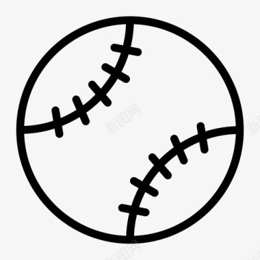 垒球棒球体育图标图标