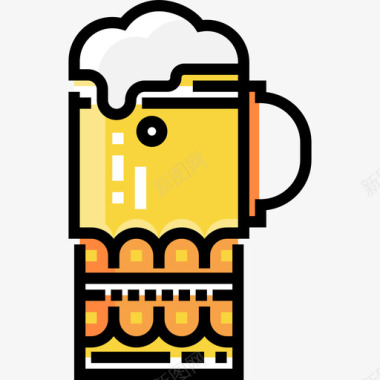 品脱啤酒啤酒节14原色图标图标