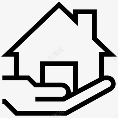 房地产住宅居民图标图标