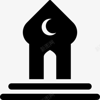 清真寺宗教寺庙图标图标