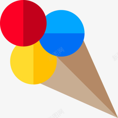 冰淇淋暑假17平淡图标图标