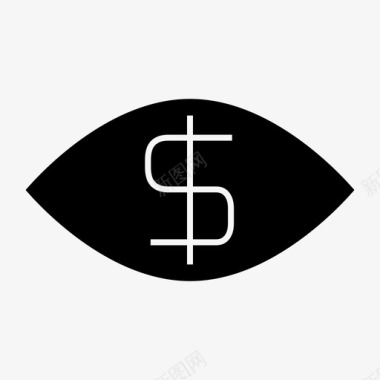 银行控制眼睛图标图标