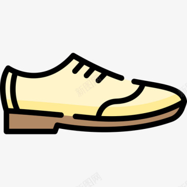 鞋奢华11线性颜色图标图标