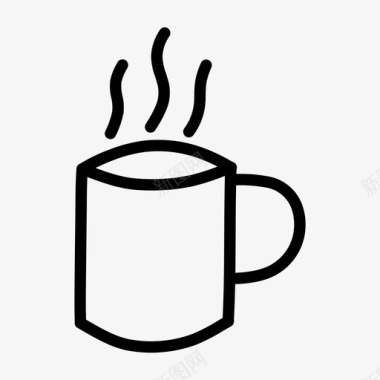 嘟嘟咖啡杯饮料热咖啡图标图标