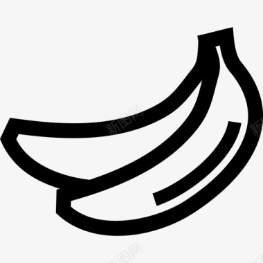 香蕉串水果图标图标